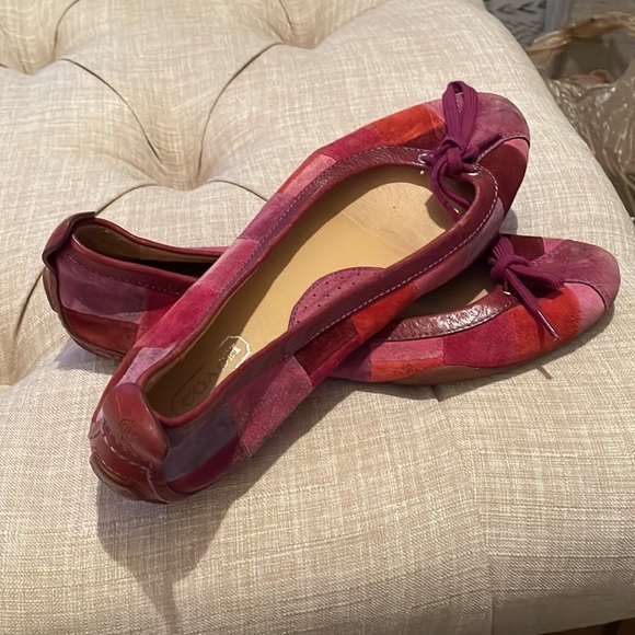 Coach poppy maroon flats! - Picture 4 of 4